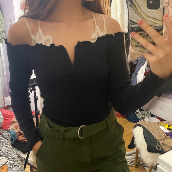 Aeropostale Tops - Off the shoulder black top